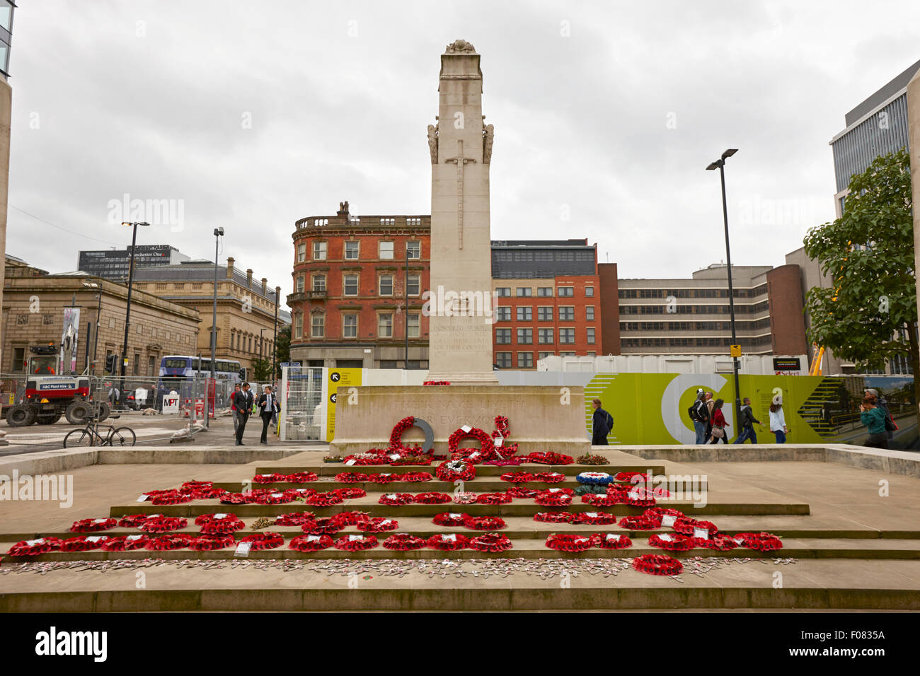 Manchester cenotaph war memorial England UK Stock Photo
