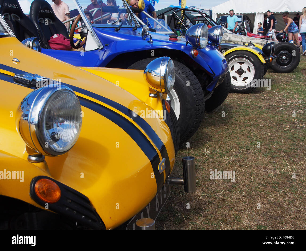 A customised road worthy beach buggy on display at a vehicle rally Stock Photo