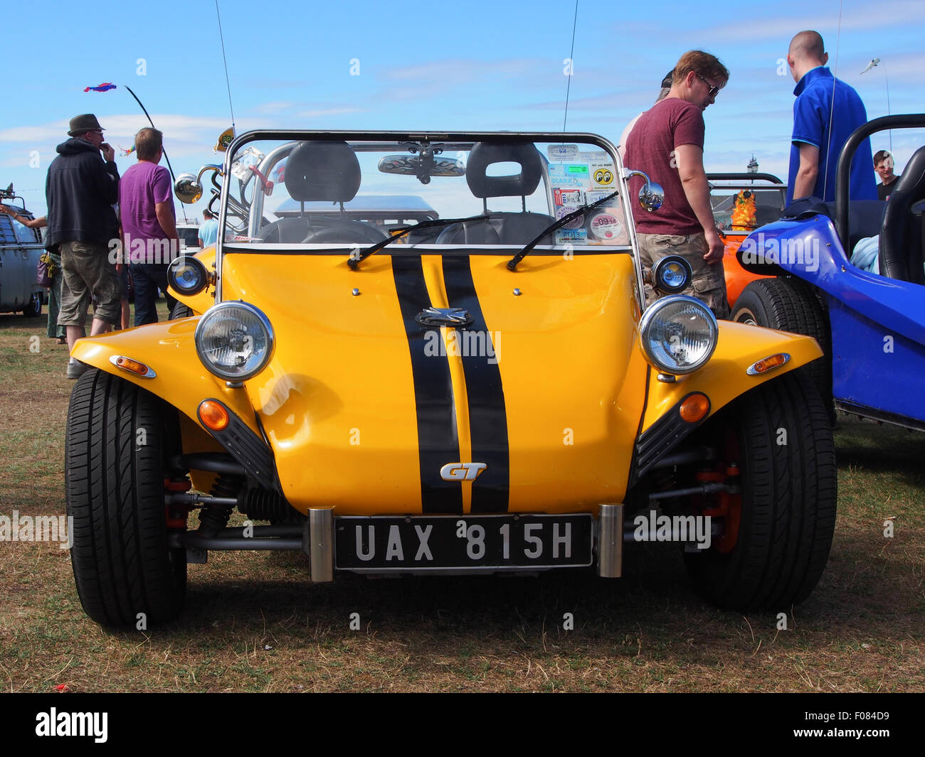 A customised road worthy beach buggy on display at a vehicle rally Stock Photo