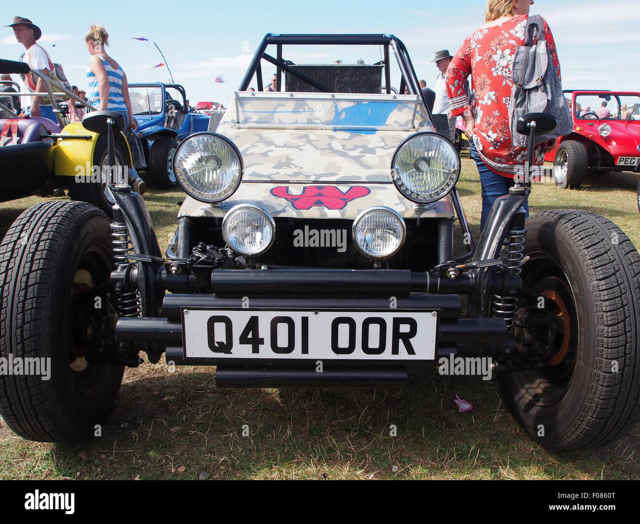 A customised road worthy beach buggy on display at a vehicle rally Stock Photo