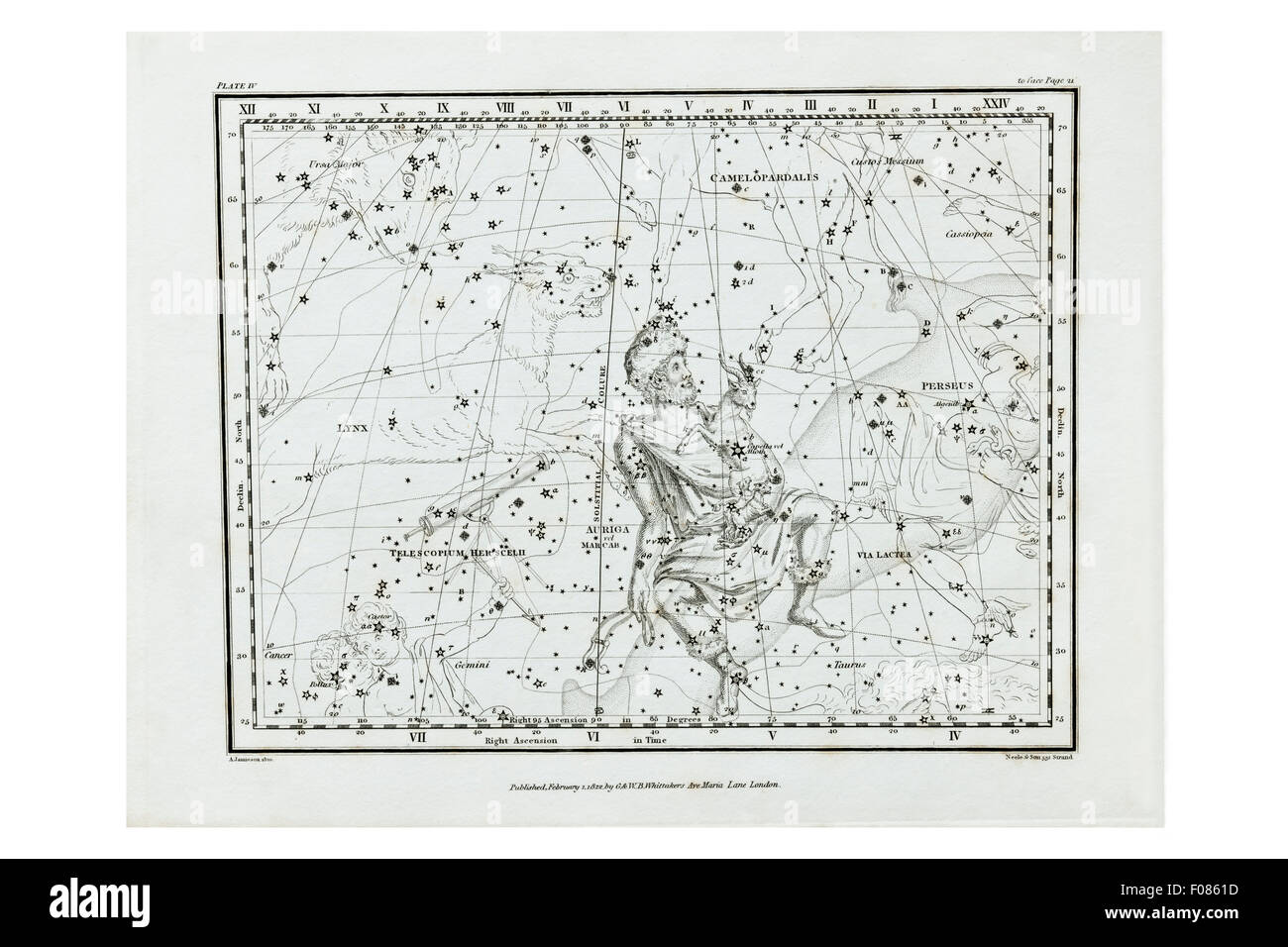 Alexander Jamieson’s Celestial Atlas Stock Photo