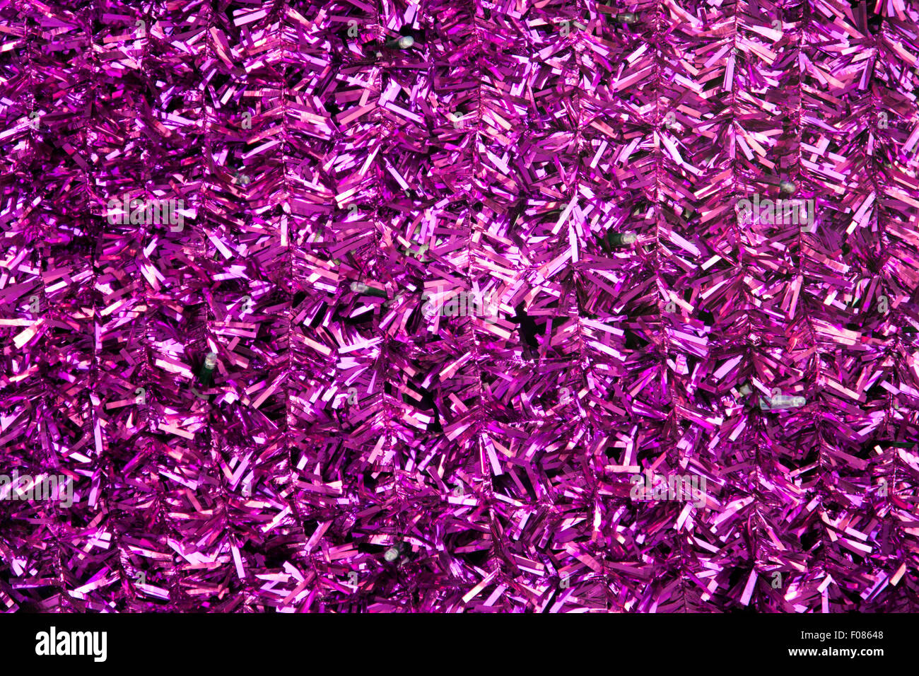 Vibrant tinsel background Stock Photo