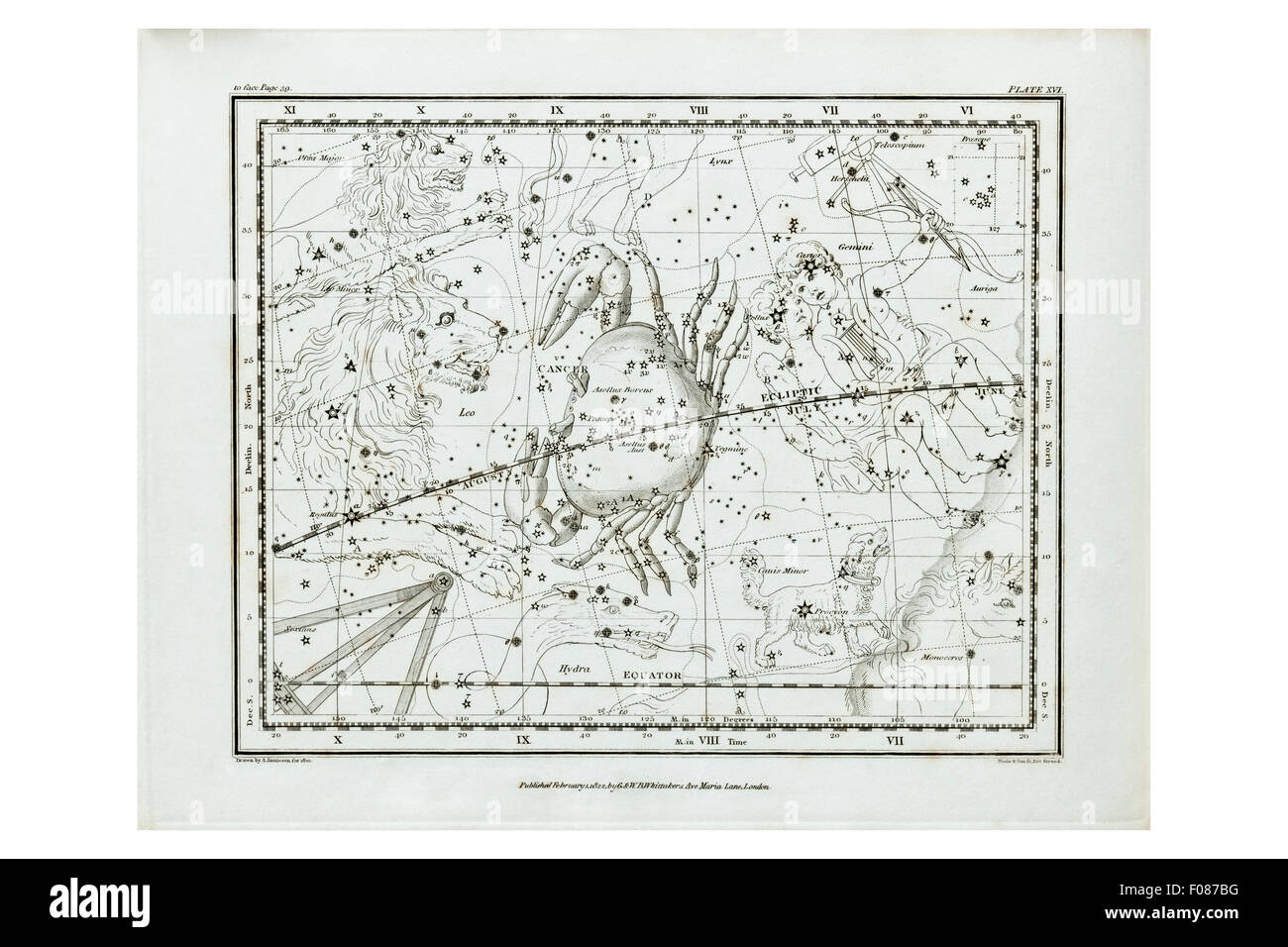 Alexander Jamieson’s Celestial Atlas Stock Photo