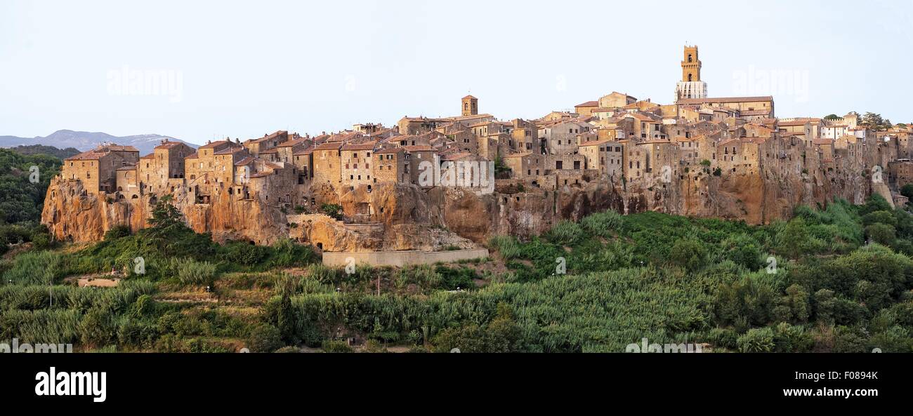 View of Pitigliano town, Tuscany, Italy Stock Photo