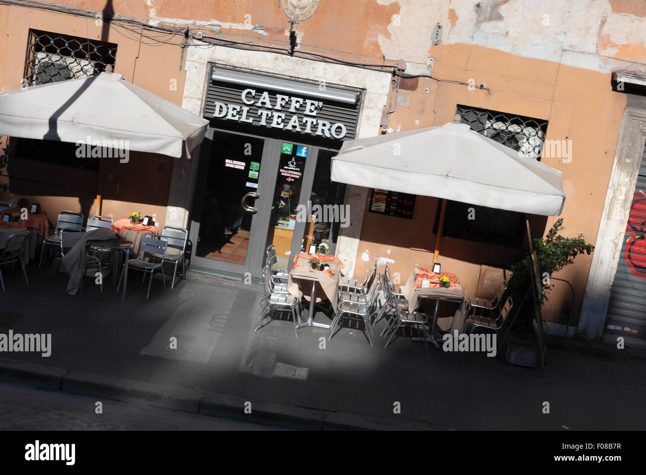 Caffe del Teatro, Theatre Cafe. Rome, Italy Stock Photo Alamy