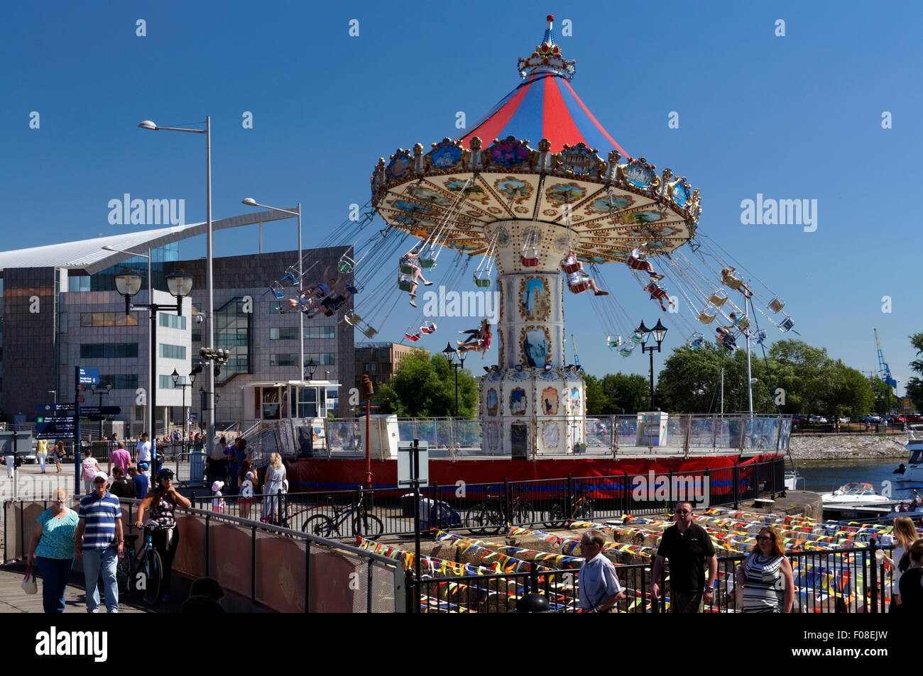 Carousel cardiff bay hi-res stock photography and images - Alamy