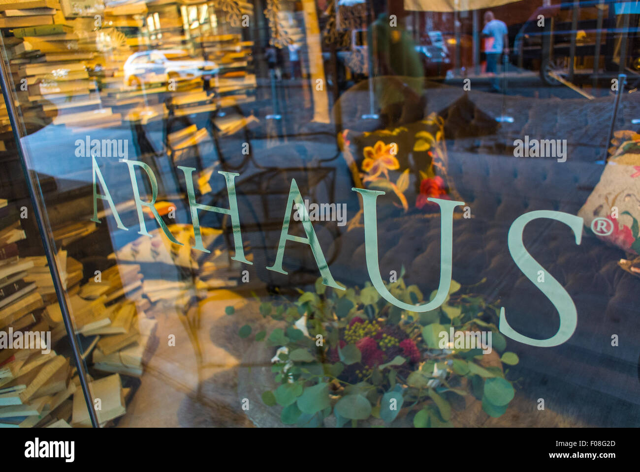 New York City, USA, Meat Packing District, Detail, Shop Window, Housing Supplies, Arhaus Stock Photo