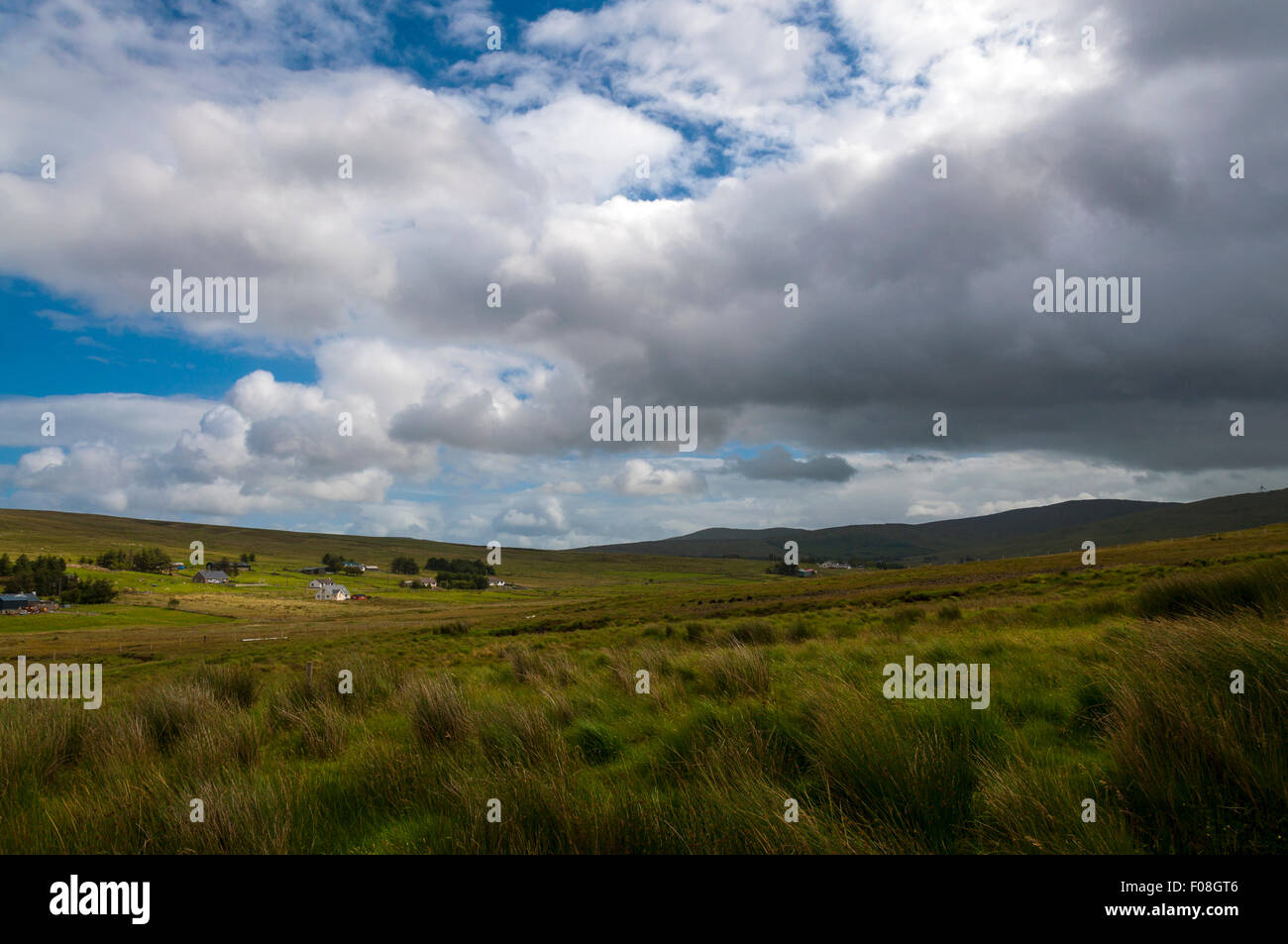 Crowlar or Crove near Ardara, County Donegal, Ireland homes cottages property farms Stock Photo