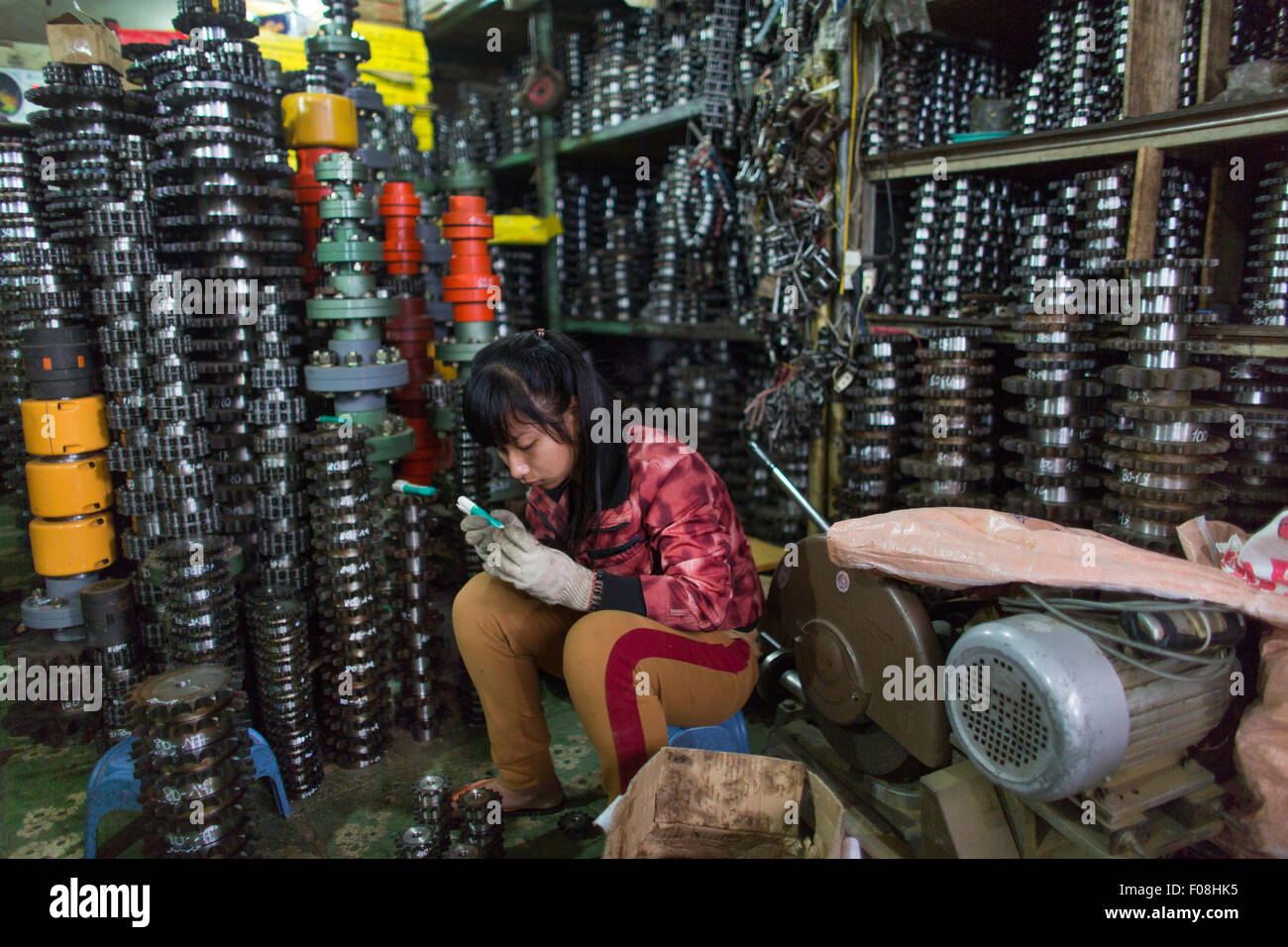 hardware and tool market in Hanoi, Vietnam Stock Photo Alamy