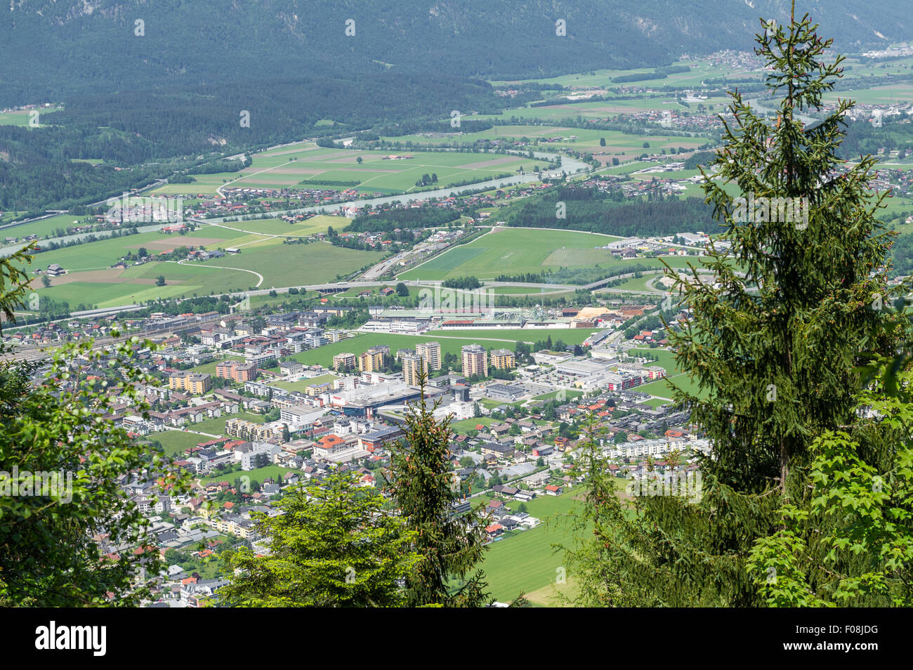 Wörgl a town in the Austrian state of Tyrol. Stock Photo