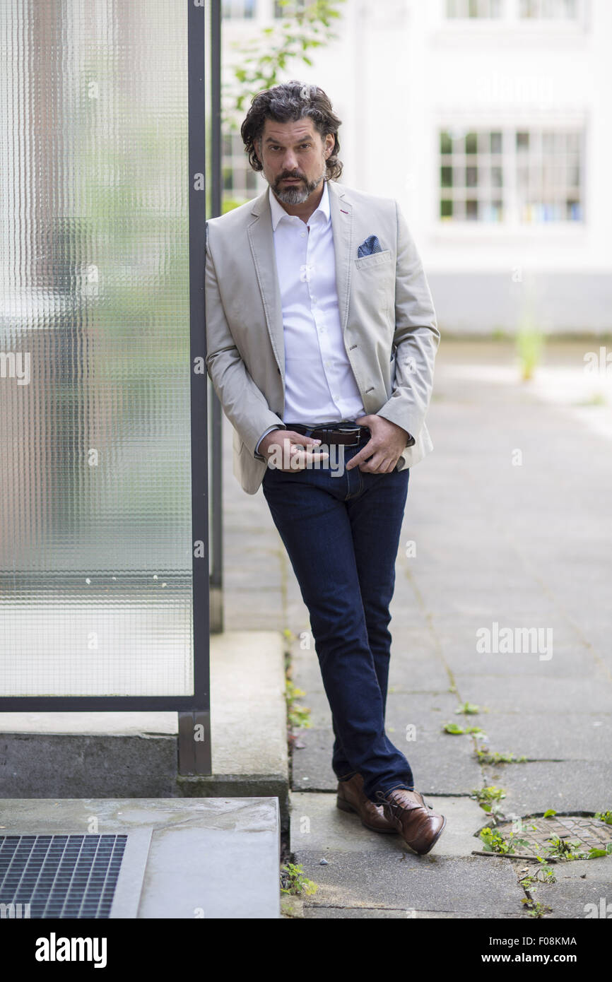 Actors promoting the new season of Rote Rosen at Briese Studios  Featuring: Gregory B. Waldis Where: Hamburg, Germany When: 08 Jun 2015 Stock Photo