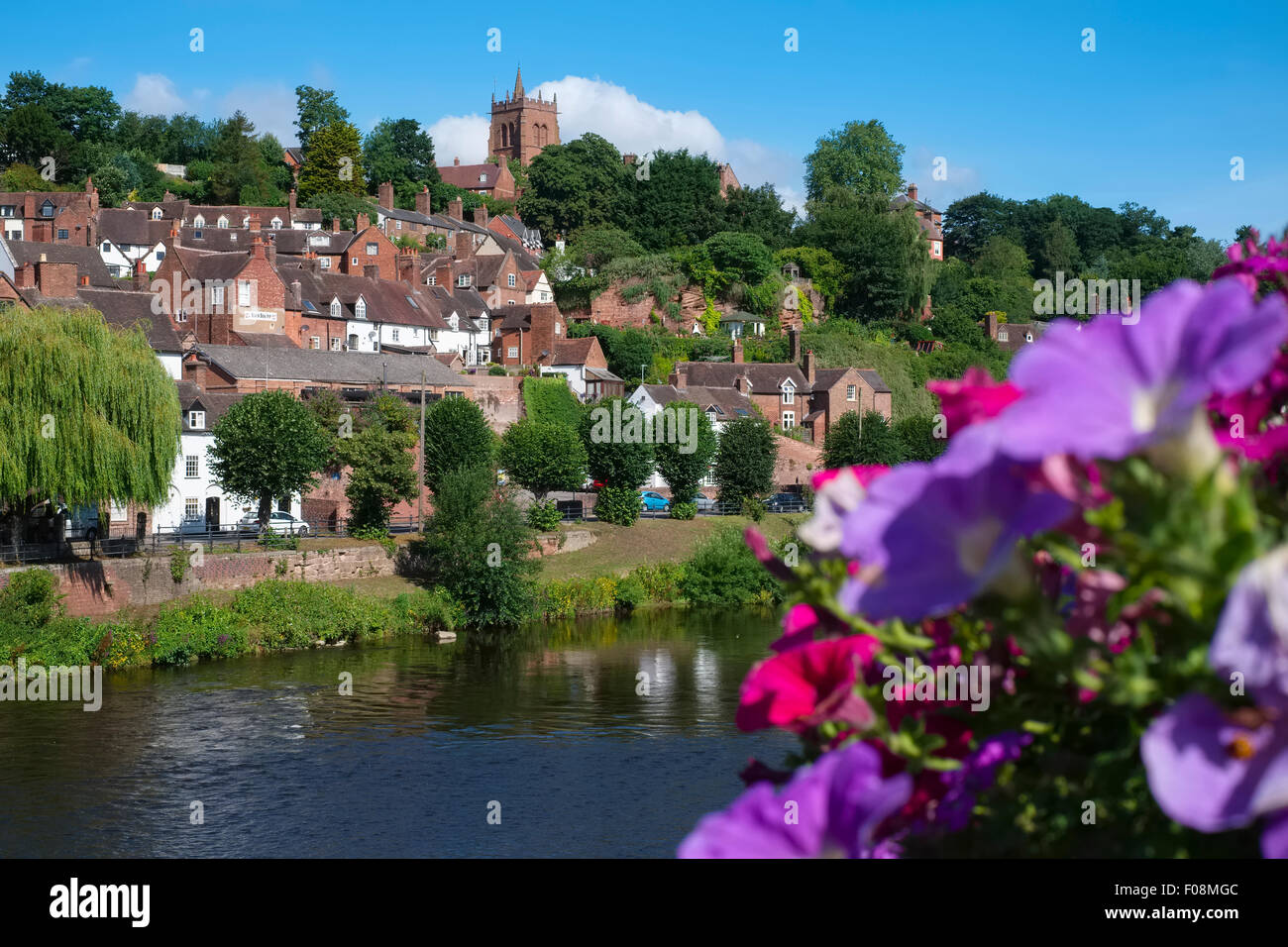 Bridgnorth and the River Severn in summer, Shropshire Stock Photo Alamy