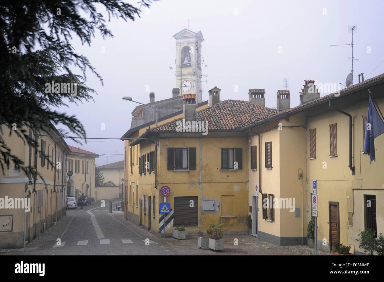 Cassinetta di Lugagnano typical small village near Milan (Lombardy, Italy) Stock Photo