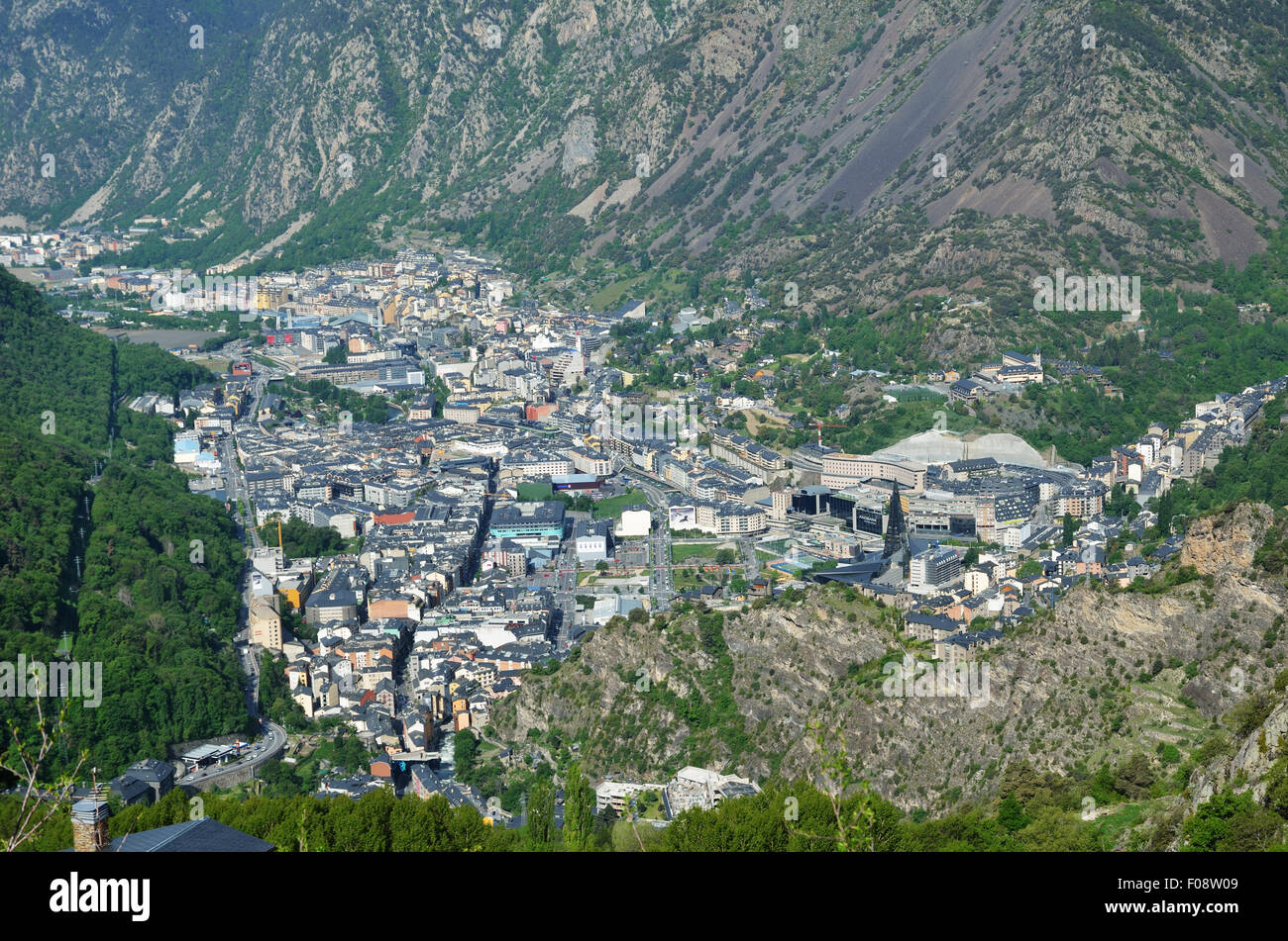 View of Andorra la Vella Stock Photo - Alamy