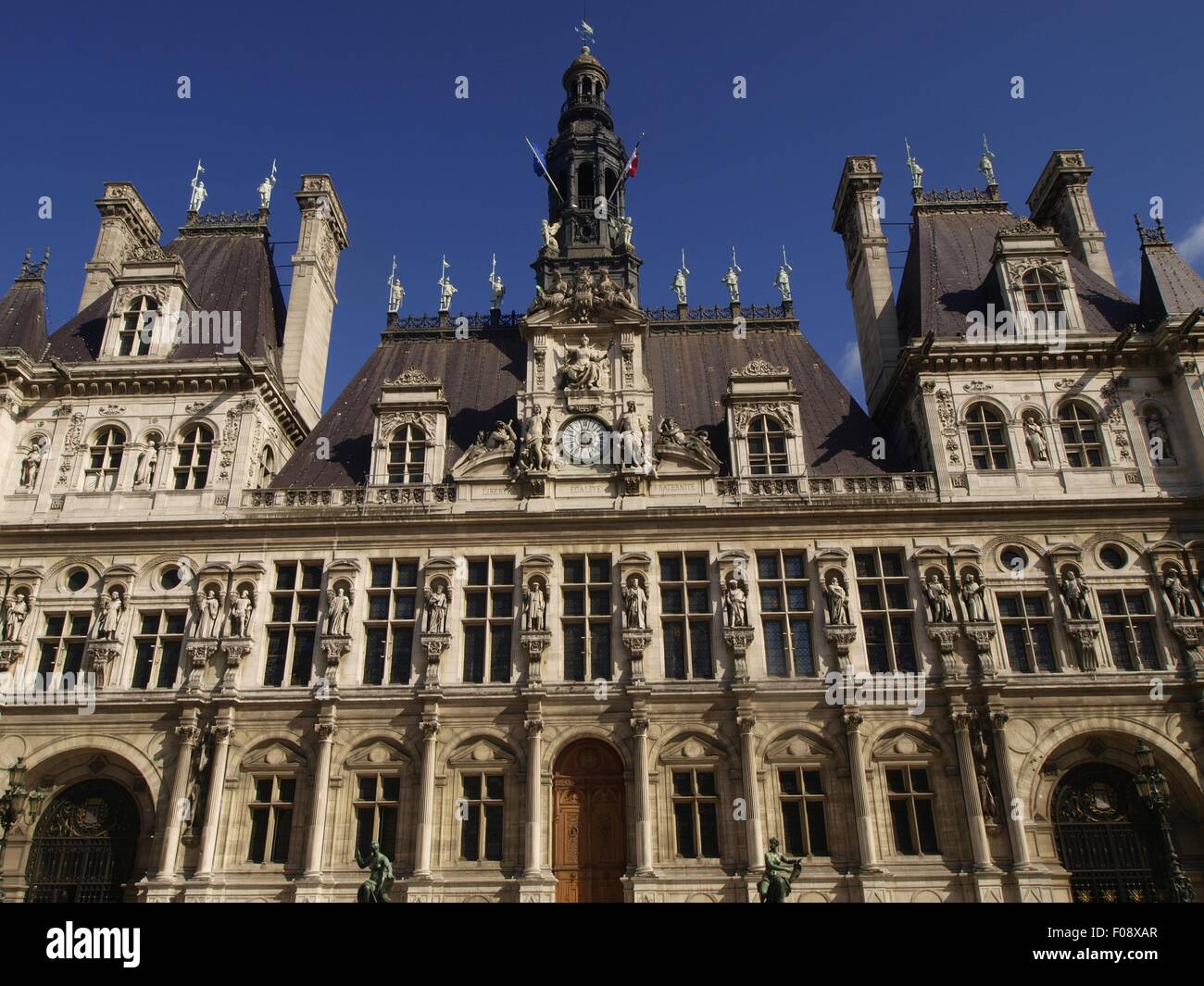 View of Hotel de Ville in Paris, France Stock Photo - Alamy