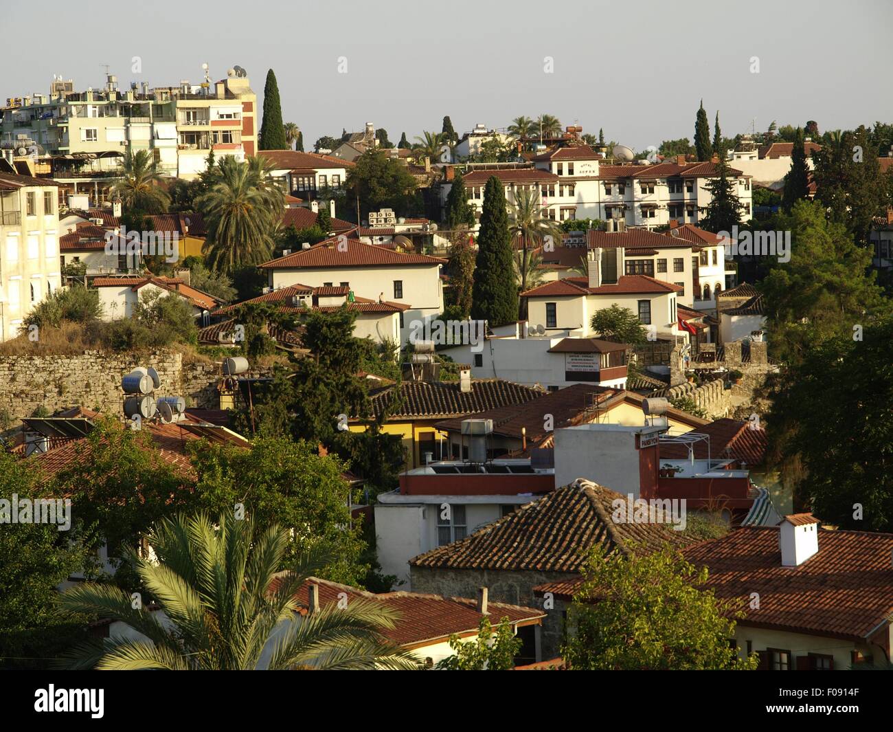 Elevated view of houses in Antalya, Turkey Stock Photo Alamy
