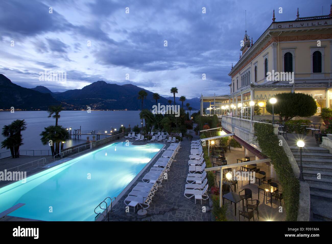 Lounge Oxideren verzoek Grand Hotel Villa Serbelloni in Bellagio, Lake Como, Italy Stock Photo -  Alamy