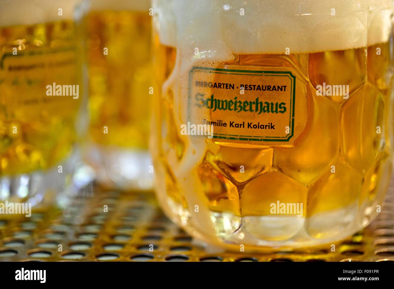 Ray Ødelægge manifestation Close-up of beer glass in Swiss House, Prater, Vienna, Austria Stock Photo  - Alamy