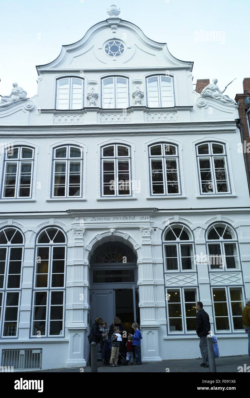 Facade of Lubeck Buddenbrooks House, Baltic Sea Coast Stock Photo Alamy