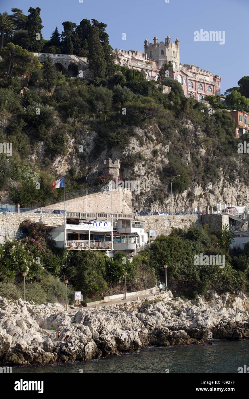 View of Restaurant in Coco Beach, Nice, France Stock Photo Alamy