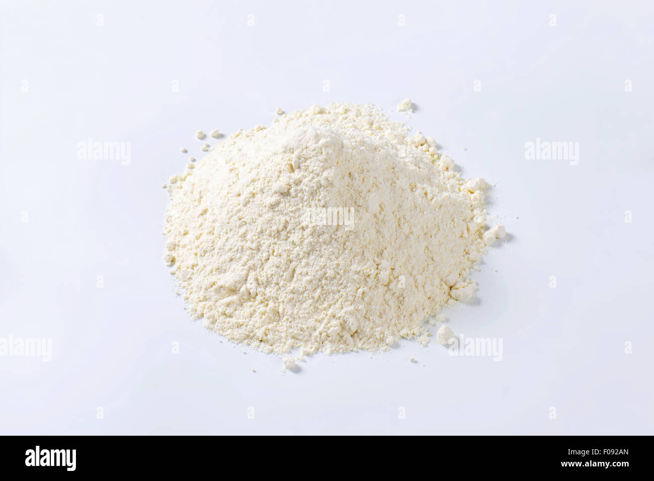 Pile of finely ground flour suitable for cake recipes Stock Photo