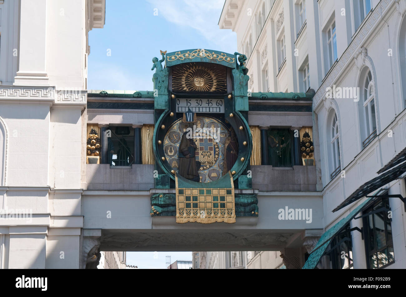 Ankeruhr musical mechanical clock in hires stock photography and