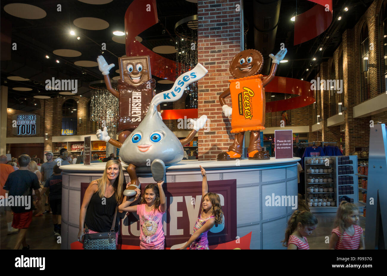 Hershey's Chocolate World tour in Hershey PA Stock Photo