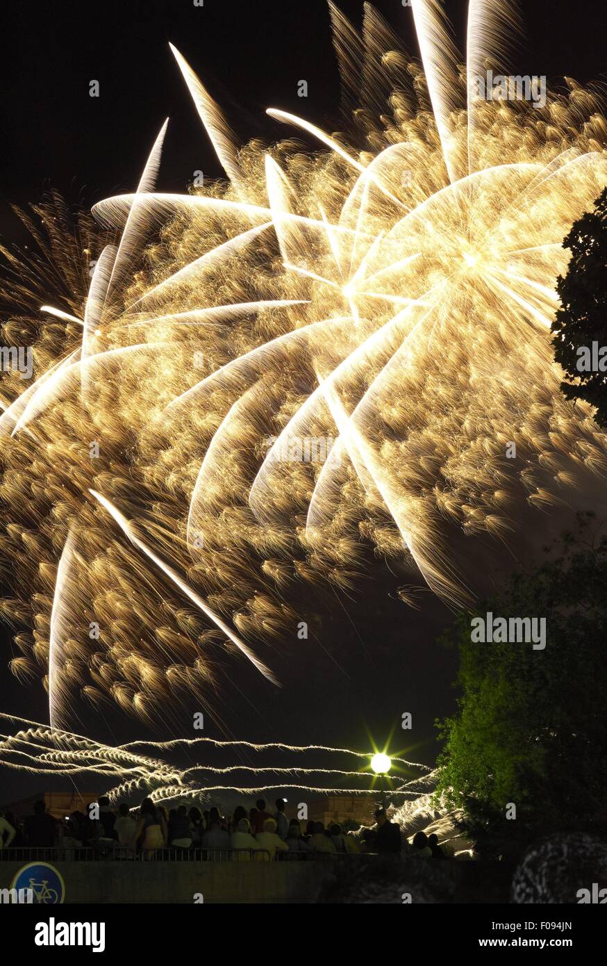 Fireworks in Paris, France Stock Photo Alamy