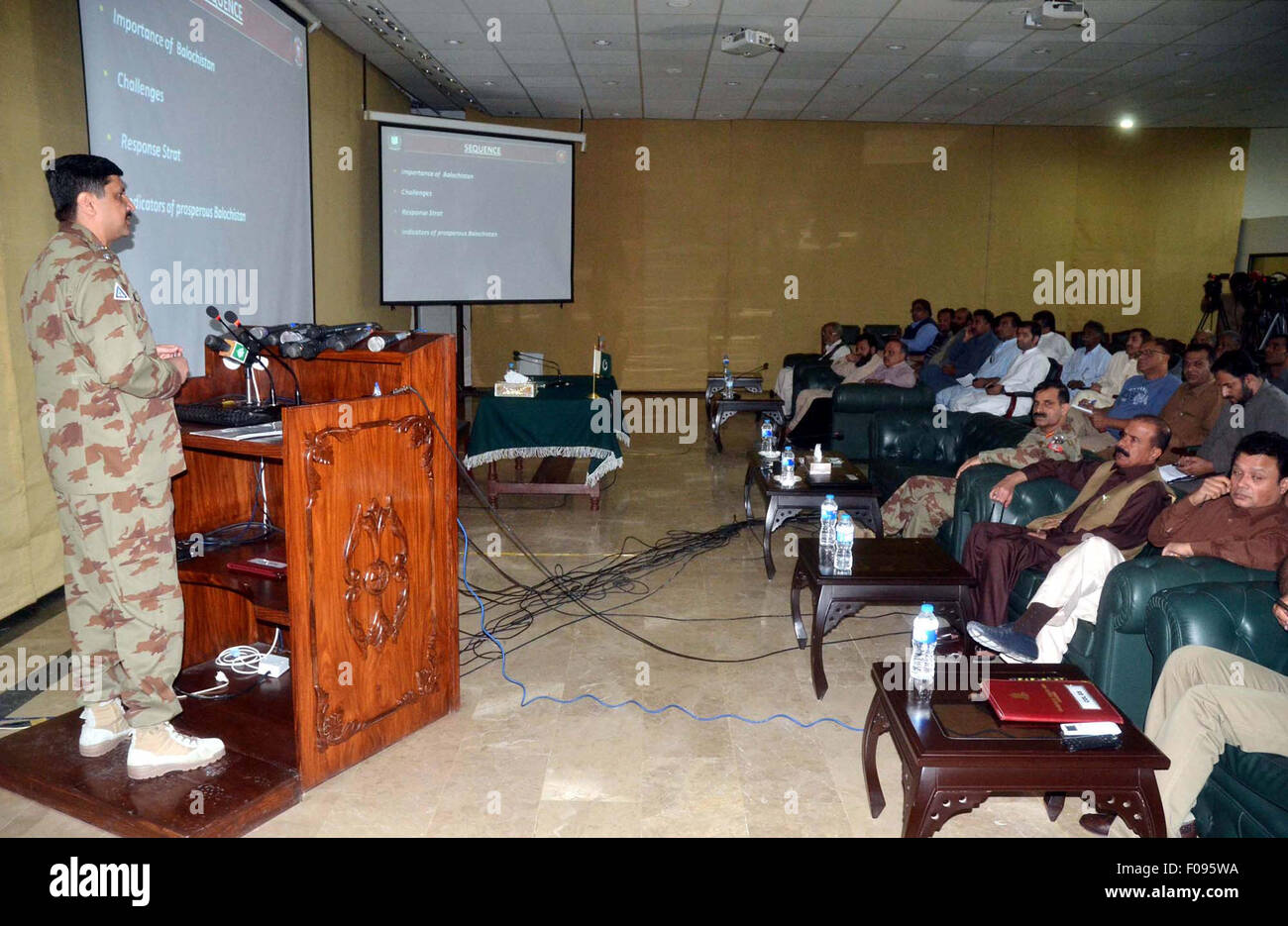Balochistan Frontier Corps officer, Colonel Aziz addresses to media ...