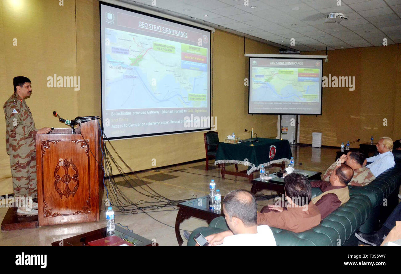 Balochistan Frontier Corps officer, Colonel Aziz addresses to media ...
