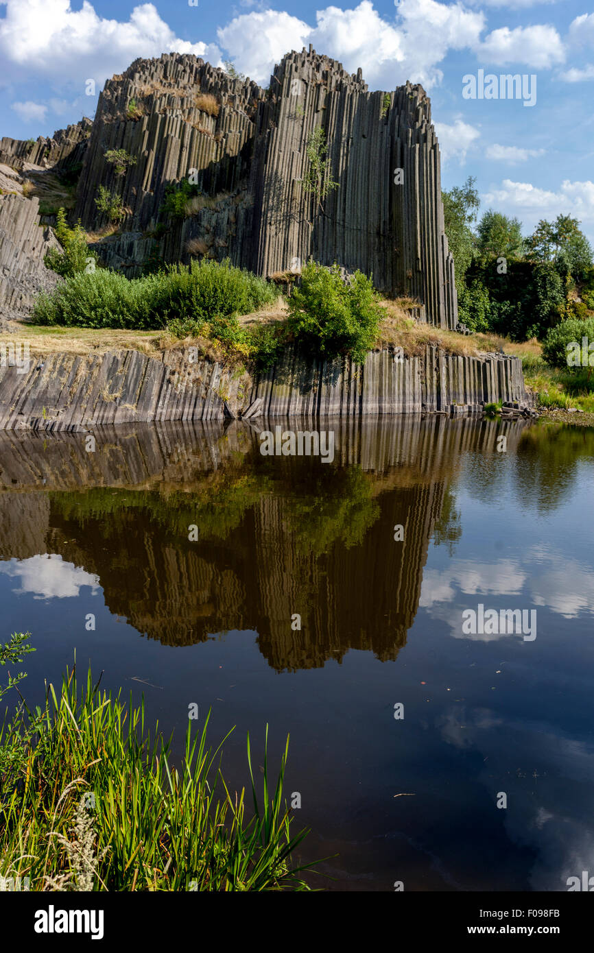 Panska Skala, geological formation, stone organ, Kamenicky Senov, Czech Republic Stock Photo