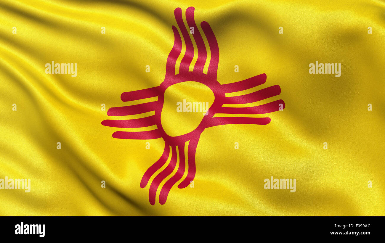 US state flag of New Mexico Stock Photo Alamy