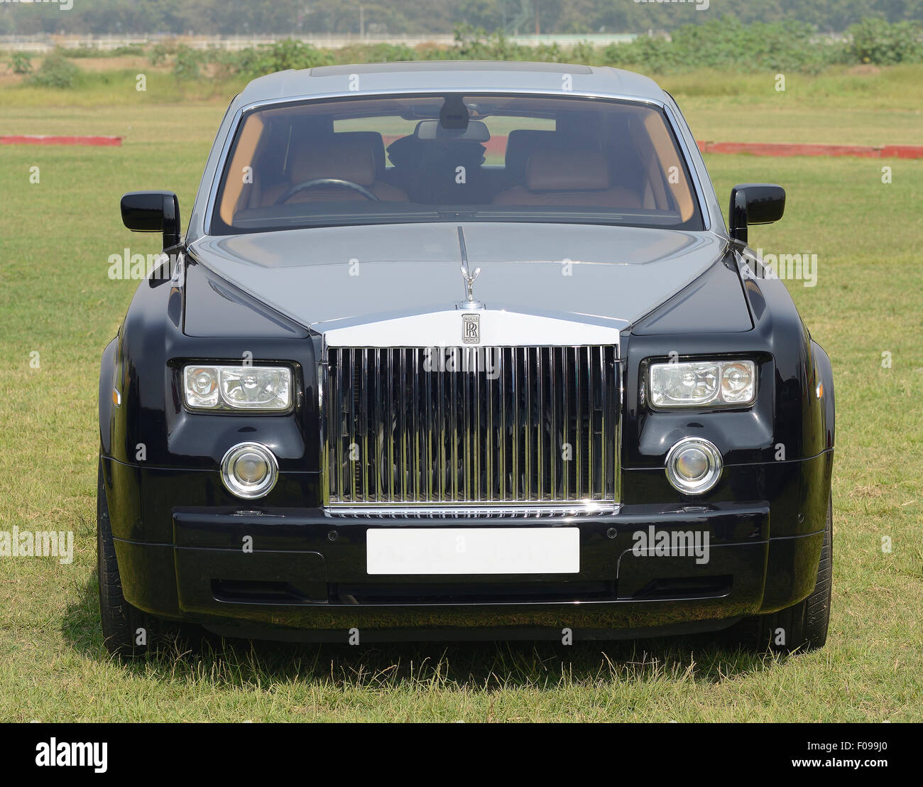 Bombay, India - January 26, 2013: Rolls Royce Phantom at Bombay Super Car Show Stock Photo