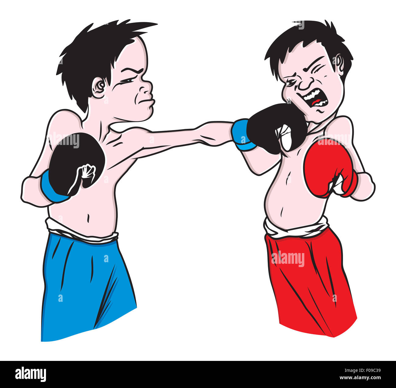 Boxing cartoon hi-res stock photography and images - Alamy