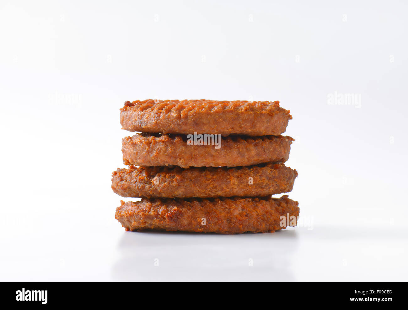 Stack of Grilled Beef Burger Patties Stock Photo Alamy