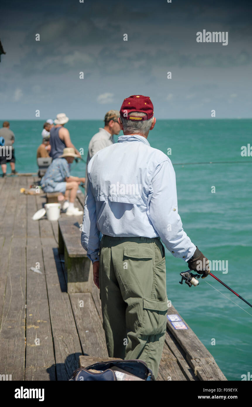 Fishing Pier on Anna Maria Island, Florida Stock Photo Alamy