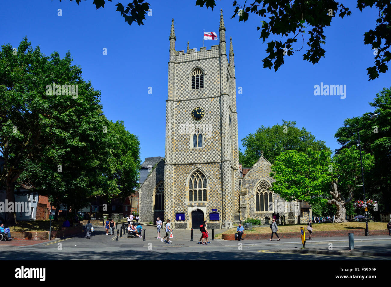St Mary-The-Virgin Church, St Mary's Butts, Reading, Berkshire, England, United Kingdom Stock Photo