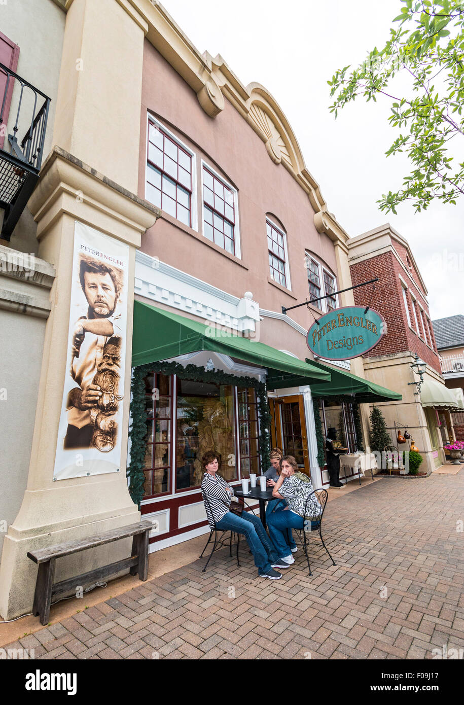 Shops in Grand Village, a boutique shopping center with a southern
