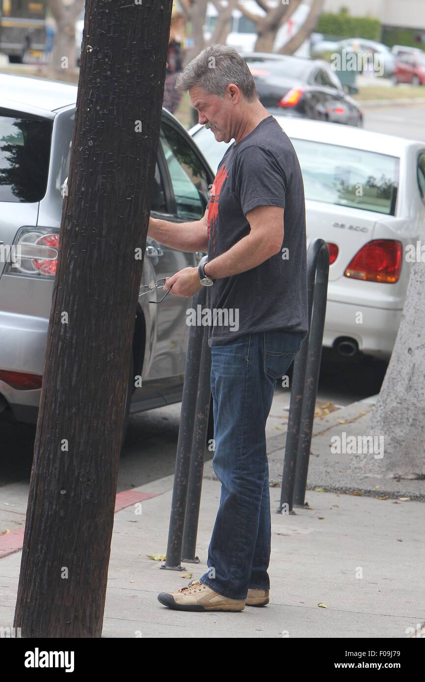 Kurt Russell out shopping in Santa Monica Featuring: Kurt Russell Where:  Los Angeles, California, United States When: 09 Jun 2015 Stock Photo