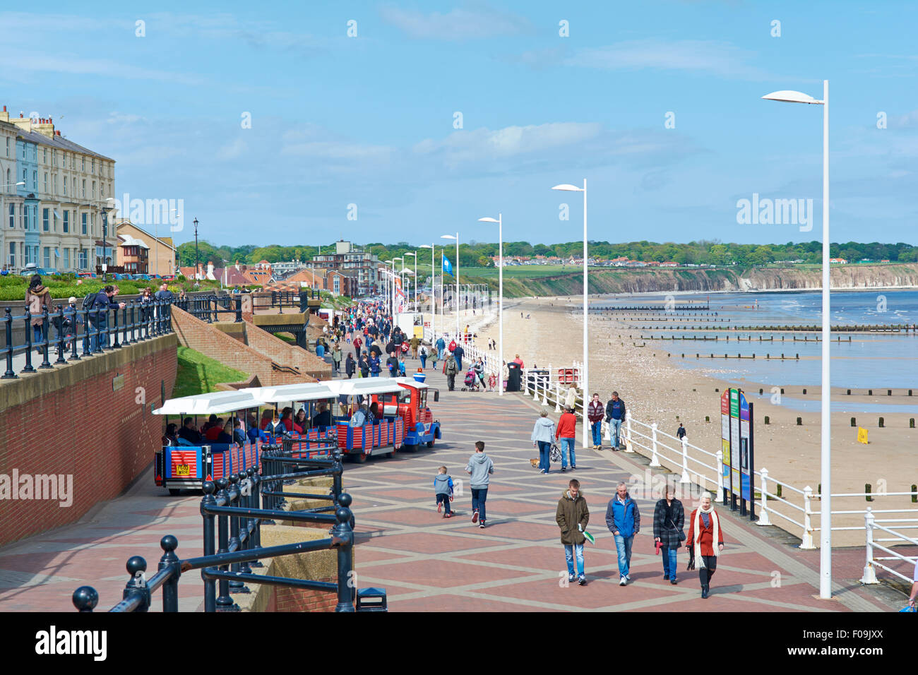 Bridlington North Sands Promenade Bridlington, Yorkshire, UK Stock