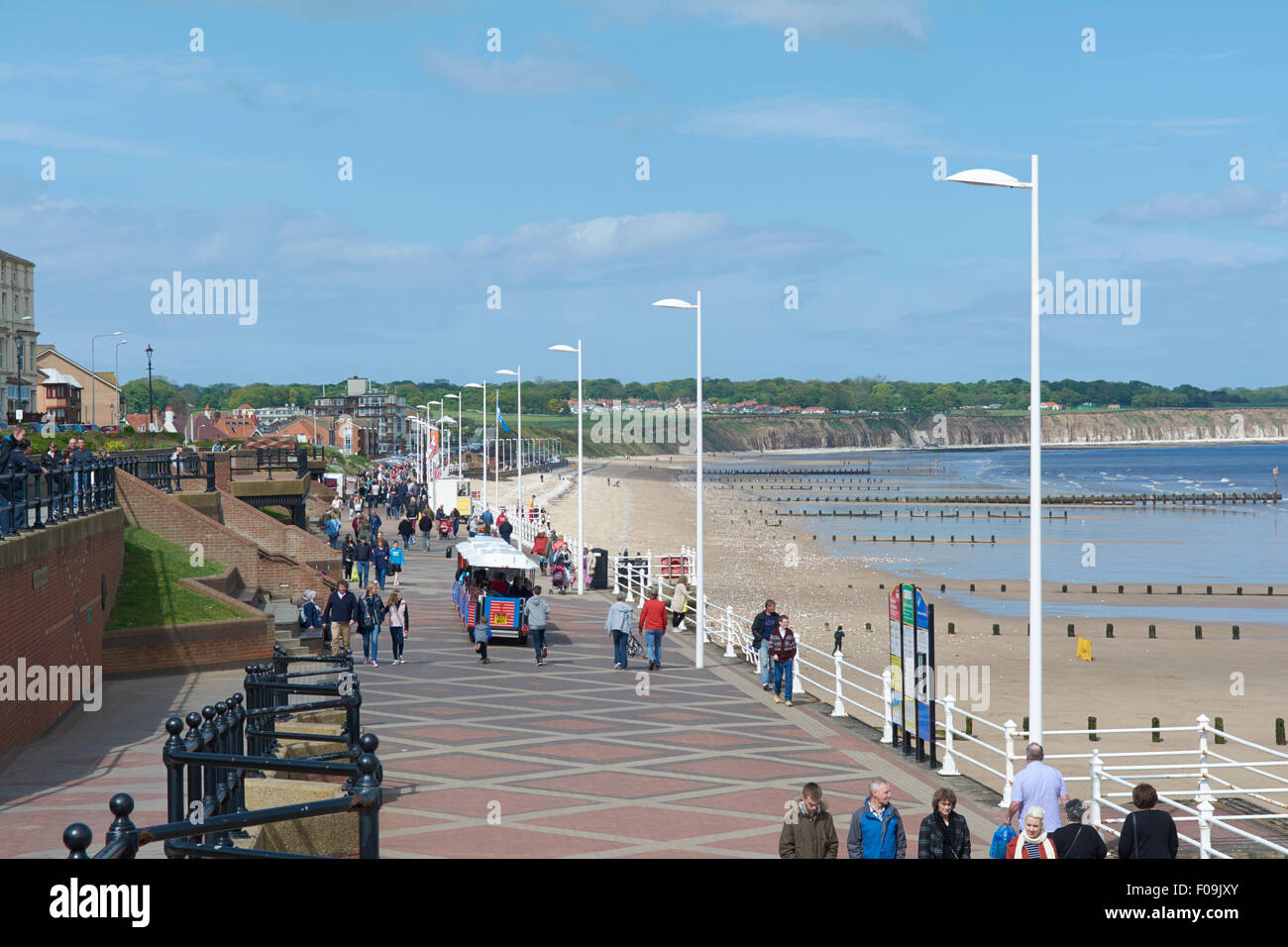 Bridlington North Sands Promenade Bridlington, Yorkshire, UK Stock