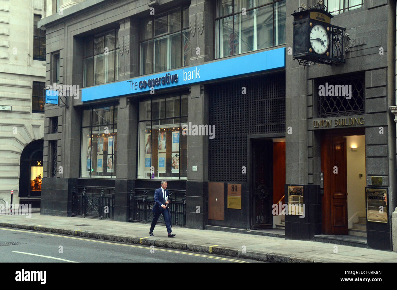 London, UK, 24 April 2014, The Co-operative Bank PLC 80 Cornhill, London EC3V 3NJ Stock Photo