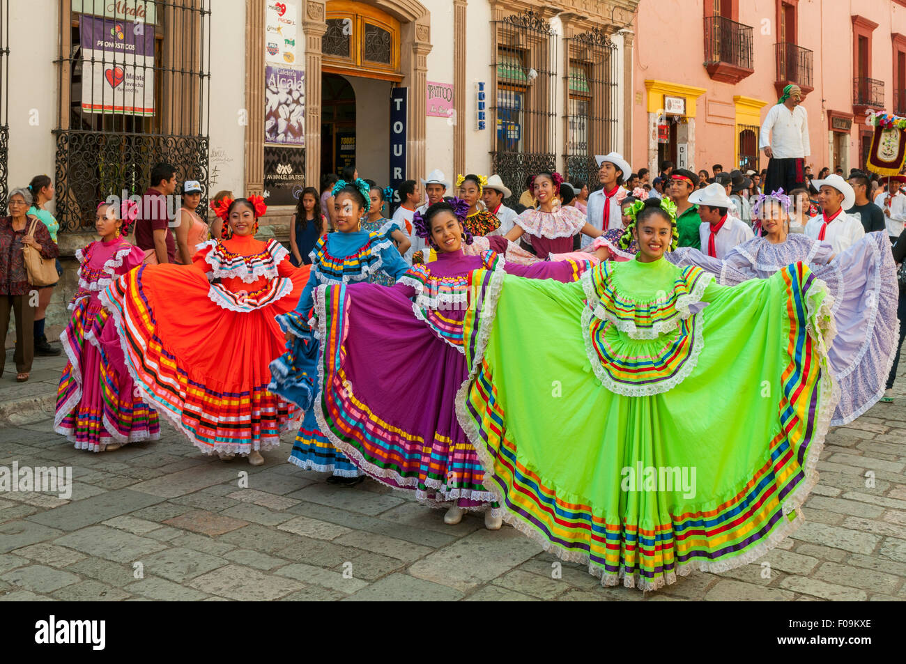 Festival Procession at Oaxaca, Mexico Stock Photo - Alamy