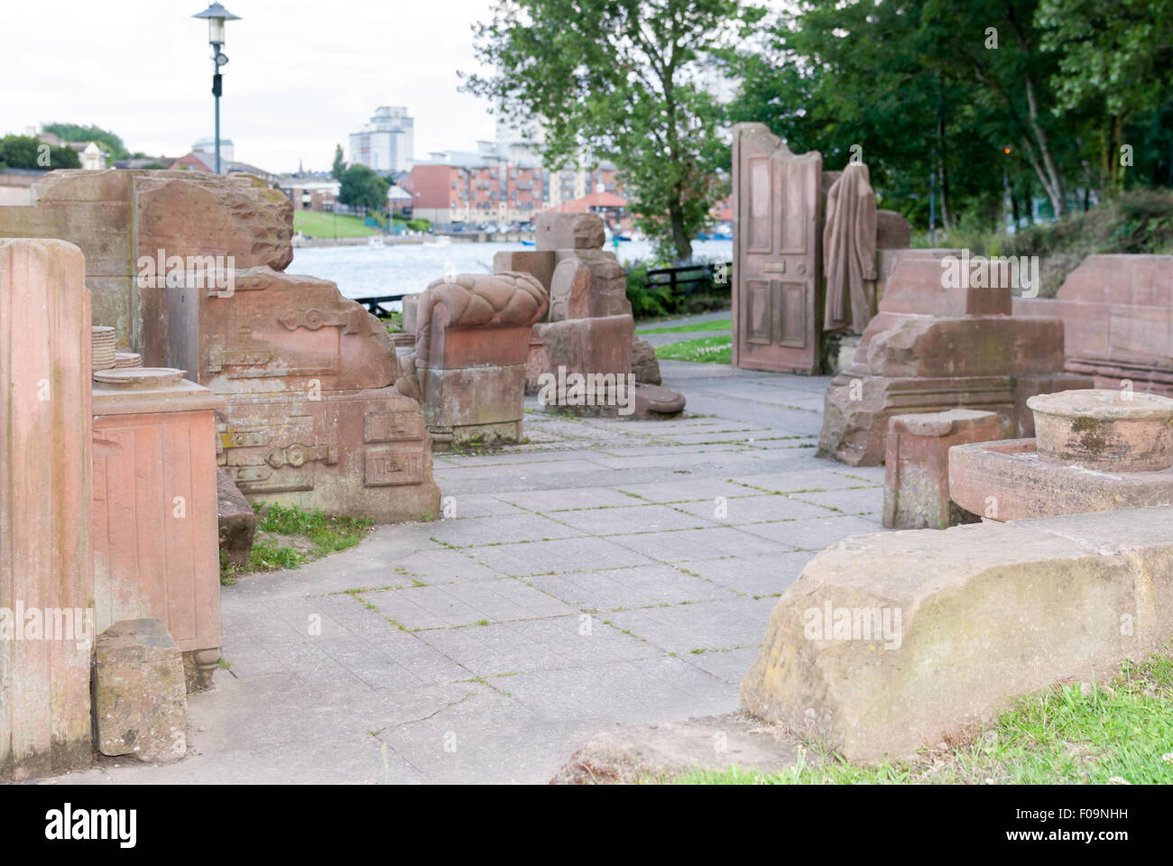 'The Red House (1985) at the Riverside Walkway, in Sunderland by Colin
