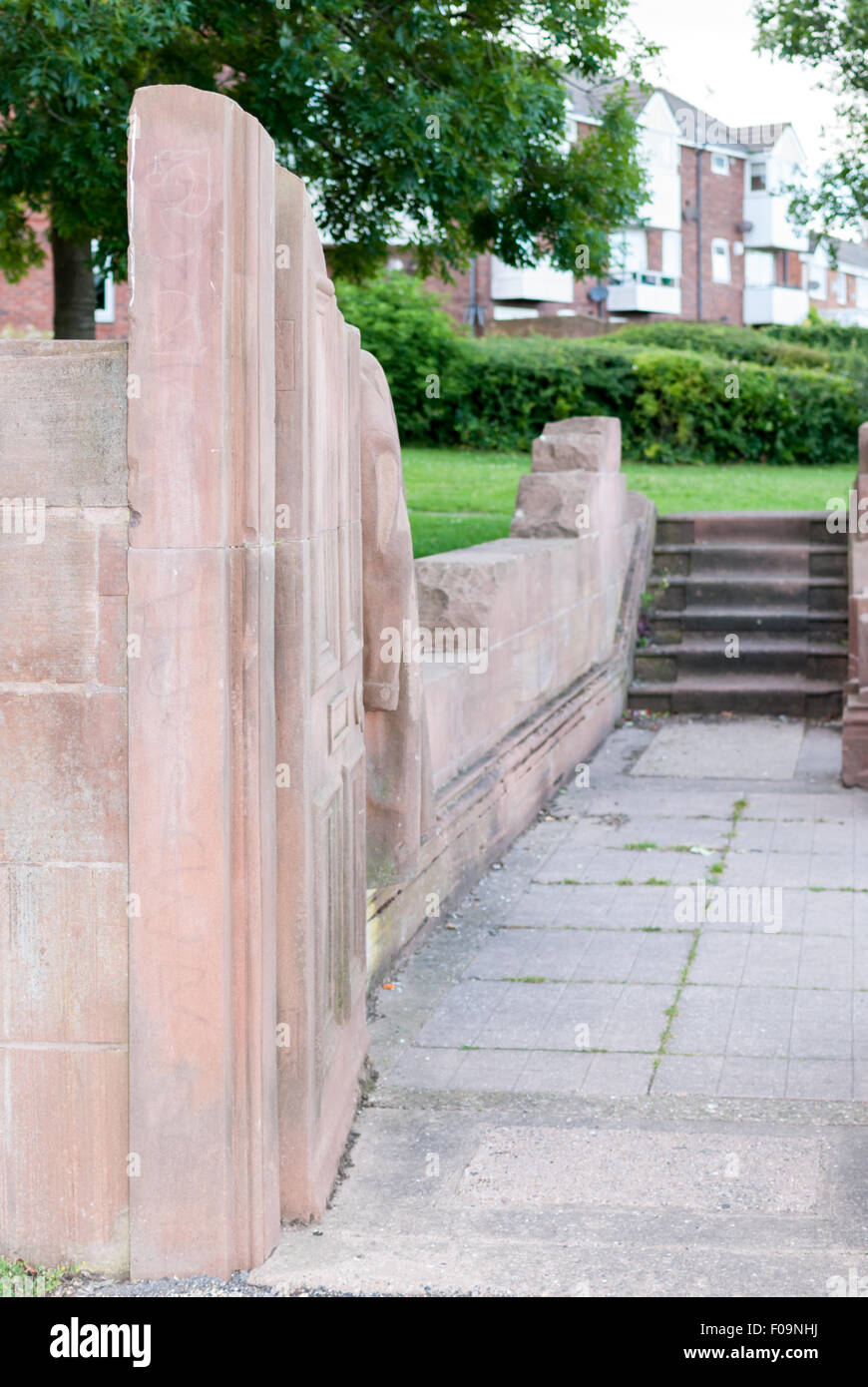 'The Red House (1985) at the Riverside Walkway, in Sunderland by Colin