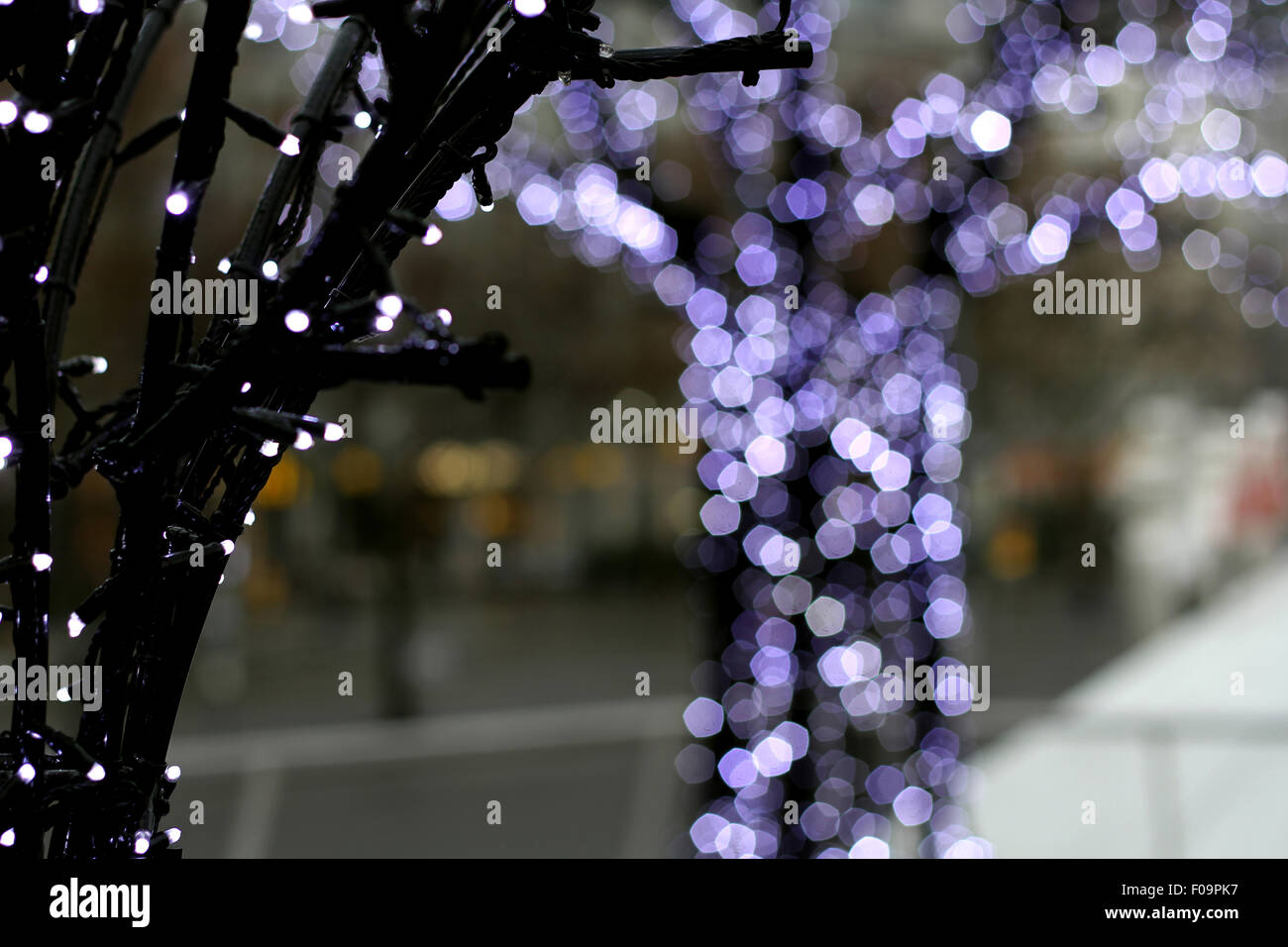 Schwedenplatz Winter lights Stock Photo