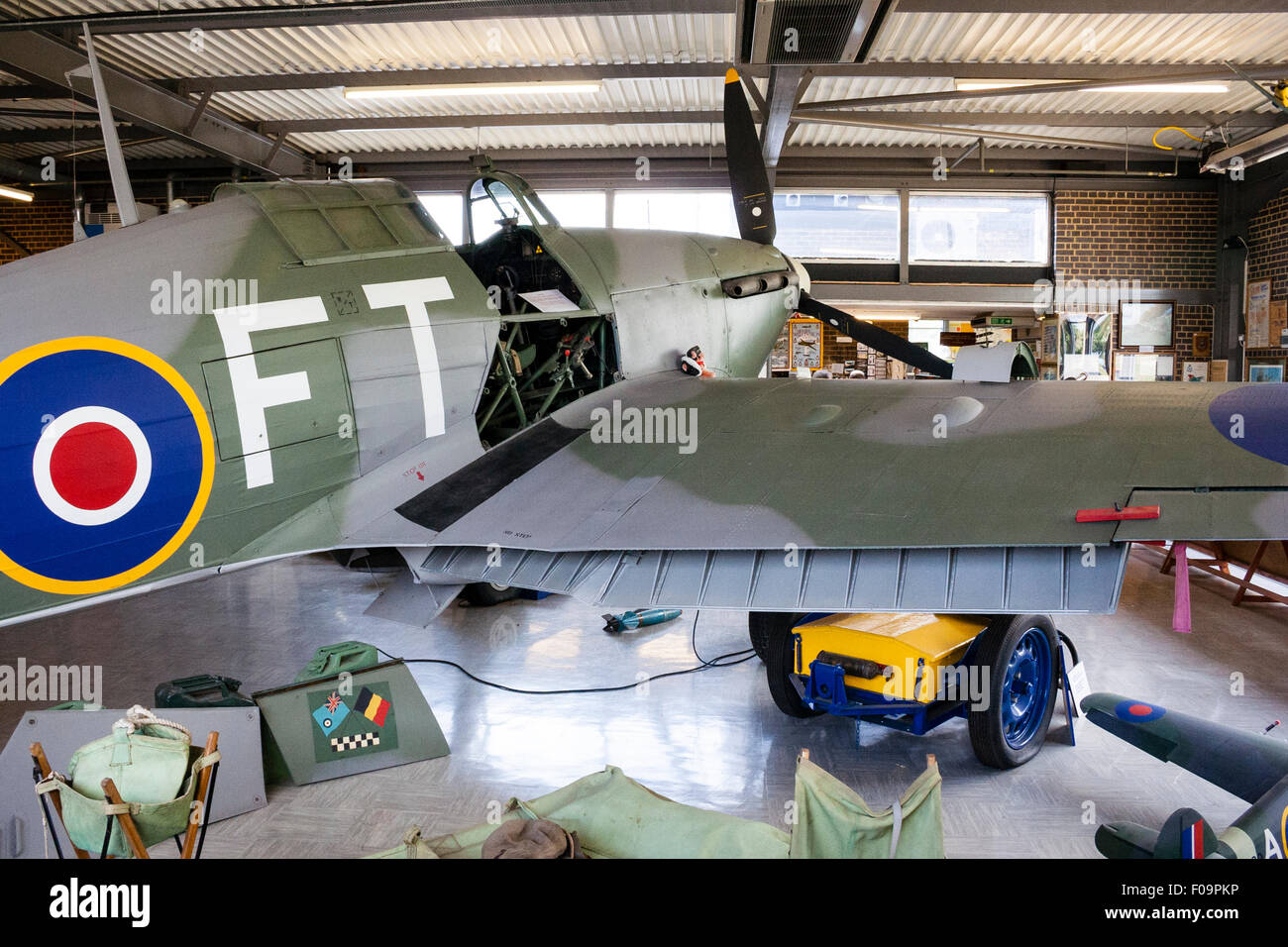 England, Ramsgate. RAF Manston Spitfire and Hurricane Memorial Stock