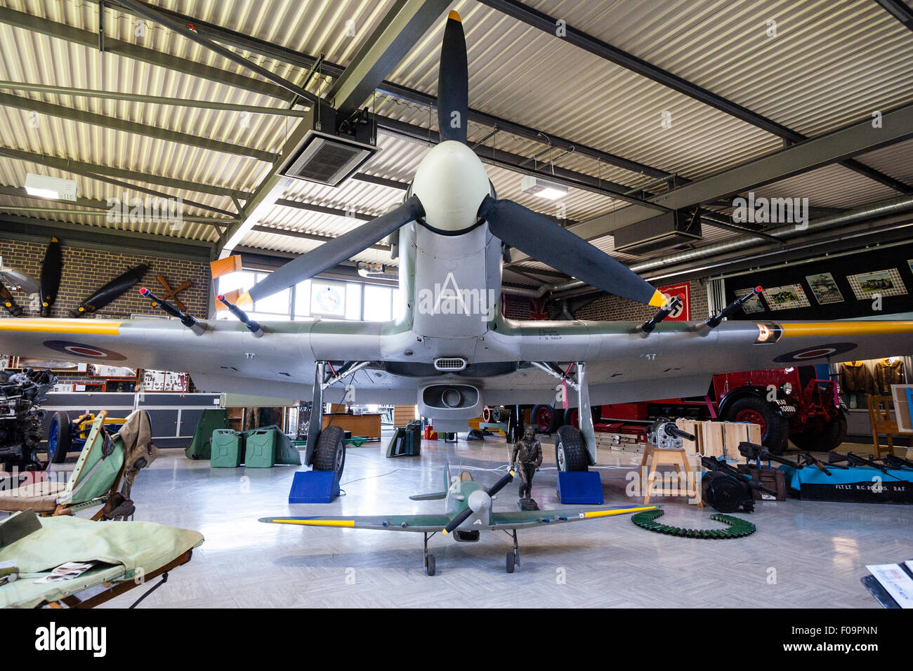 England, Ramsgate. RAF Manston Spitfire and Hurricane Memorial Stock