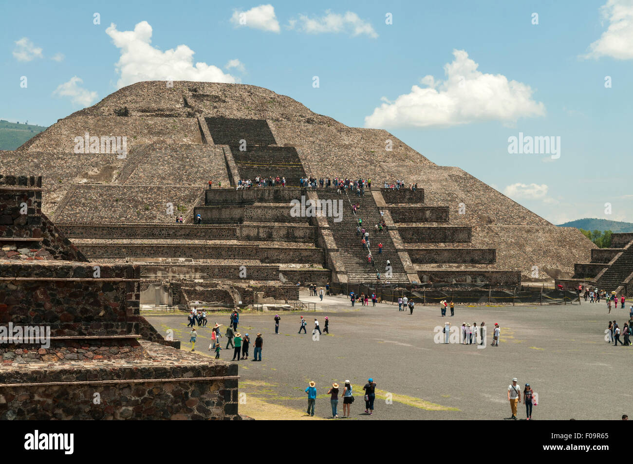 Pyramid of the Moon, Teotihuacan, Mexico Stock Photo