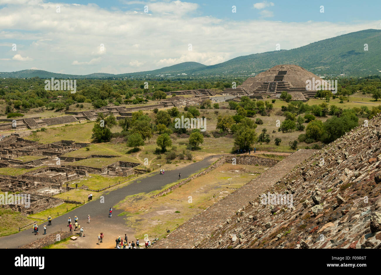 Pyramid of the Moon, Teotihuacan, Mexico Stock Photo - Alamy